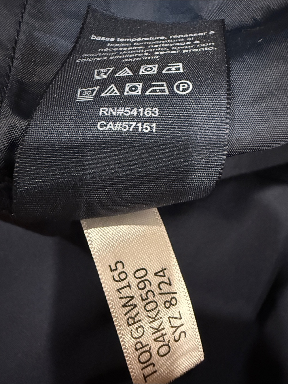 Tommy Hilfiger Navy Wide-Leg Dress Pants - Picture 5 of 7